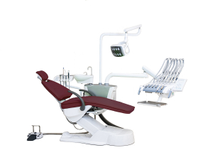Установка стоматологическая BZ637 Luxury с верхней подачей цвет М10 бордовый - Fengdan
